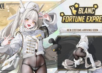 Blanc Hadir dengan Kostum Baru “Fortune Express” Pramugari Anggun dari Dunia Nikke