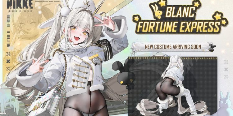 Blanc Hadir dengan Kostum Baru “Fortune Express” Pramugari Anggun dari Dunia Nikke