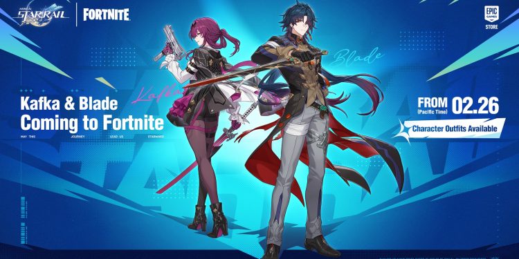 Kolaborasi Resmi! Kafka dan Blade dari Honkai: Star Rail Hadir di Fortnite Mulai 26 Februari