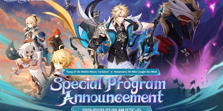 Genshin Impact Umumkan Acara Khusus Versi “Candra V”, Tayang 13 Februari 2026