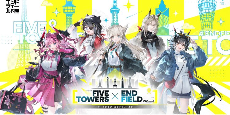 FIVE TOWERS × ENDFIELD: Kolaborasi Spektakuler Hadir di Lima Menara Ikonik Jepang
