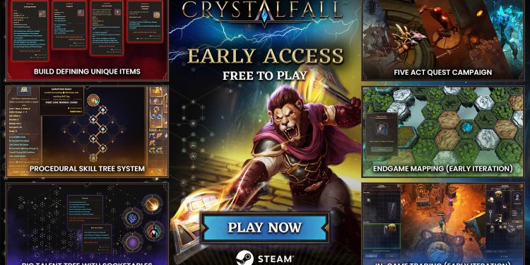 Crystalfall Resmi Rilis Early Access di Steam, Gratis Dimainkan!