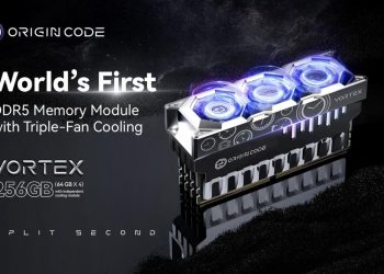 Origin Code Perkenalkan VORTEX DDR5, Memori DDR5 Pertama Dengan Pendingin Triple – Fan