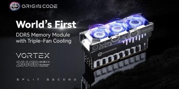 Origin Code Perkenalkan VORTEX DDR5, Memori DDR5 Pertama Dengan Pendingin Triple – Fan