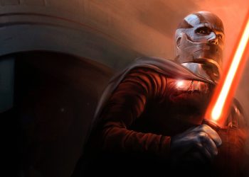 Logo BioWare di layar game Mass Effect