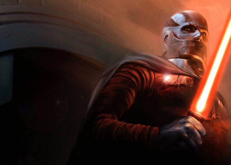 Logo BioWare di layar game Mass Effect