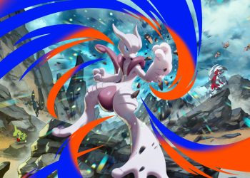 Ilustrasi konsep kartu bertipe ganda di Pokémon TCG Pocket