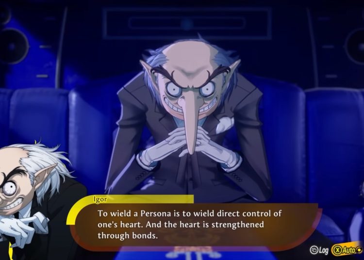 Ilustrasi karakter Igor dan Margaret dari Persona 4 Revival