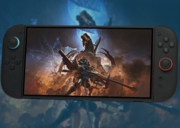 Tampilan Monster Hunter Wilds di layar Nintendo Switch 2