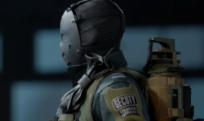 Skin Season 5 Battlefield 6 dengan tulisan Secuty yang salah ketik