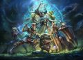 Layar game League of Legends dengan arena pertarungan